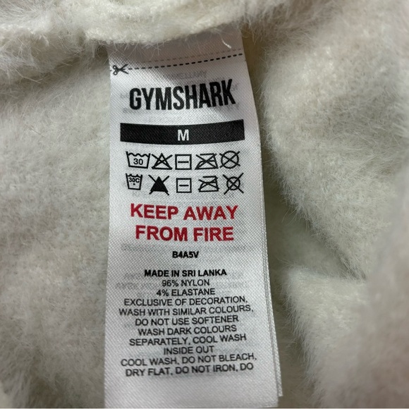 Gymshark X Whitney Simmons Oversized Eyelash Knit Sweater White Women’s Medium - Picture 8 of 11